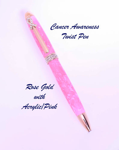 Breast Cancer Awareness Twist Pen
