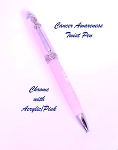Breast Cancer Awareness Twist Pen