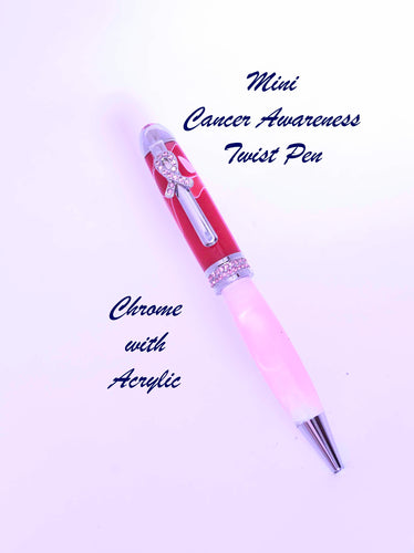 Mini Breast Cancer Awareness Twist Pen