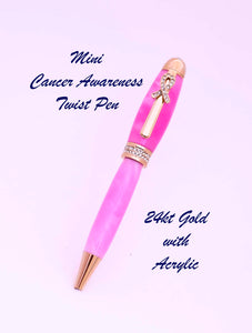 Mini Breast Cancer Awareness Twist Pen